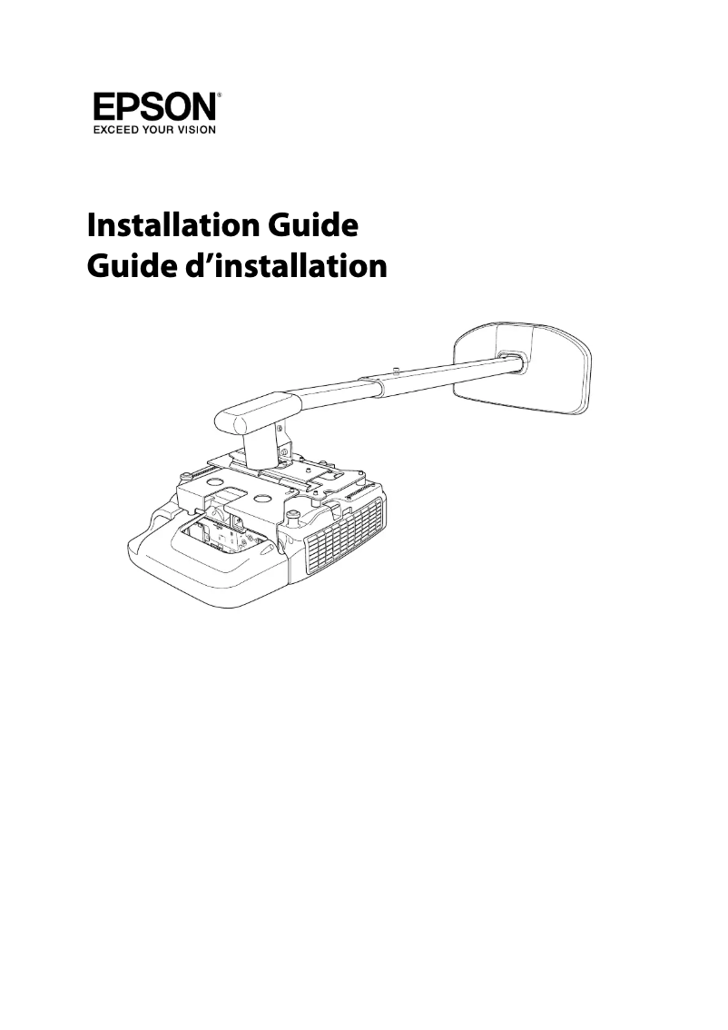 Page 1 de la notice Guide d'installation Epson BrightLink 435Wi