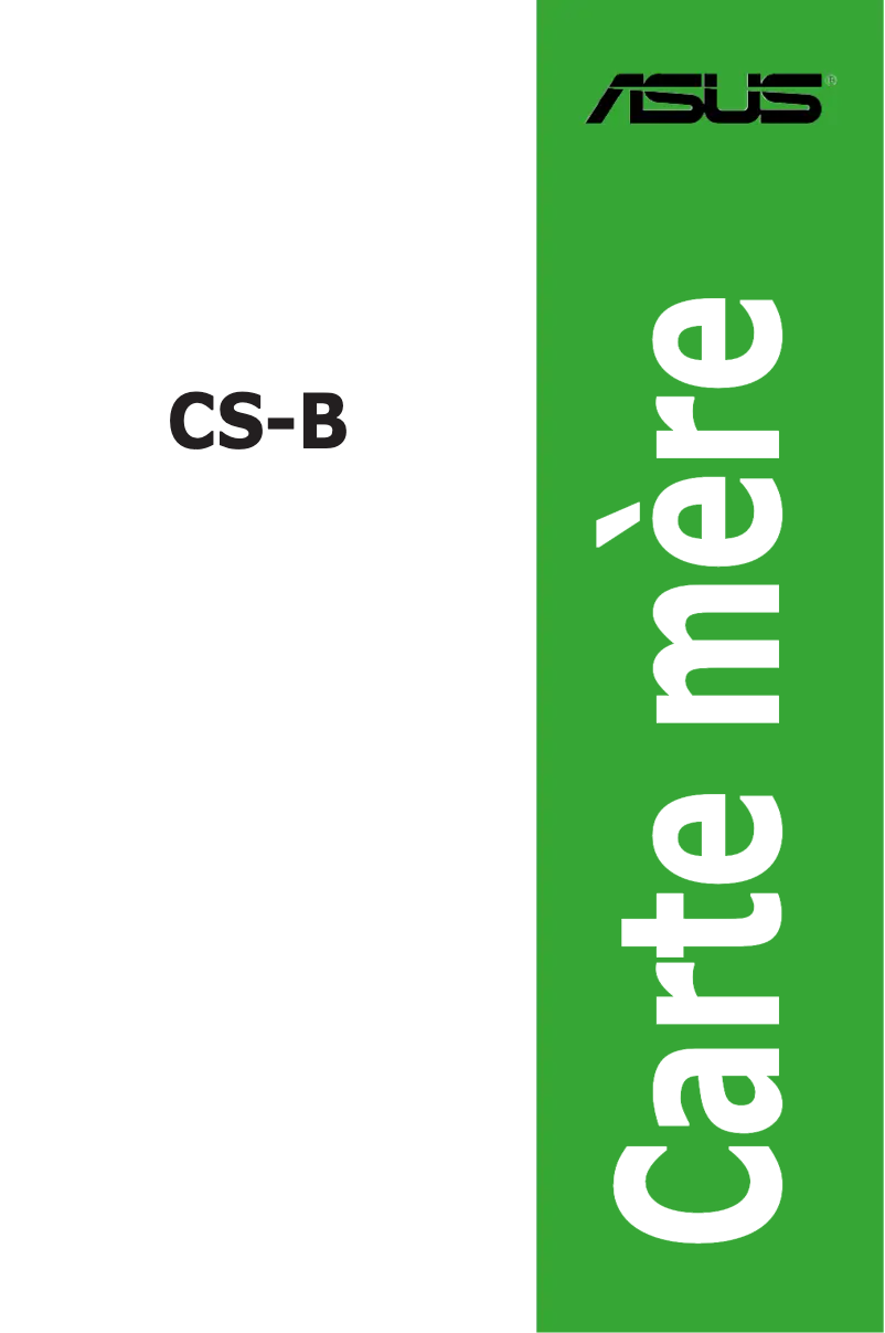 First page image of the manual for CS-B