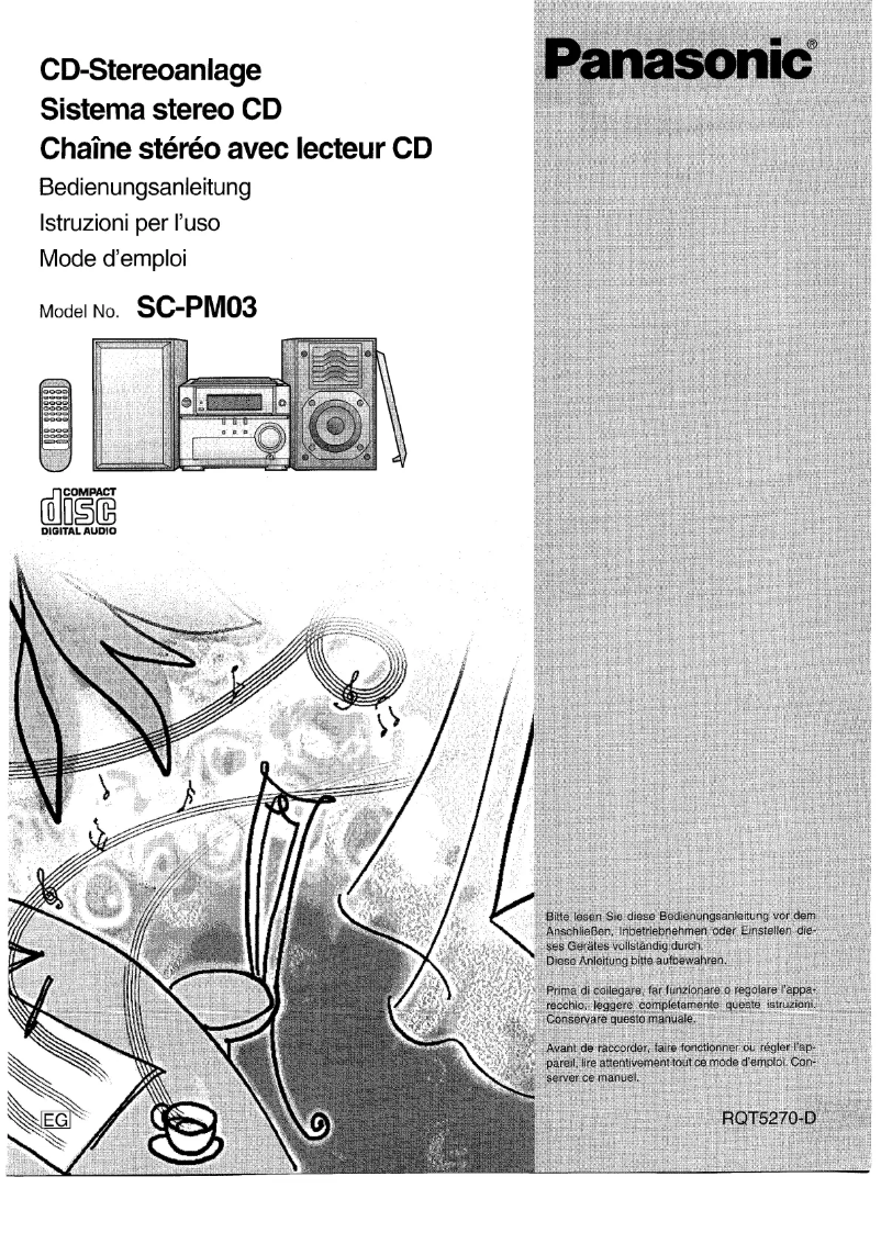 First page image of the manual for SC-PM03