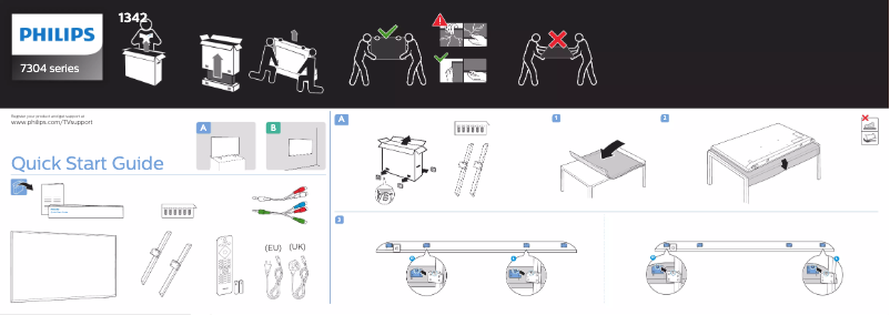 First page image of the manual for 70PUS7304