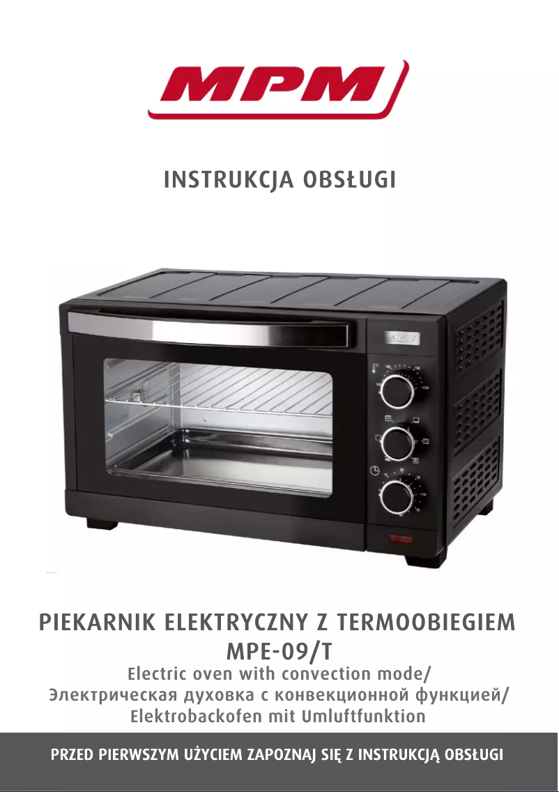 Page 1 of the manual User Manual MPM MPE-09/T