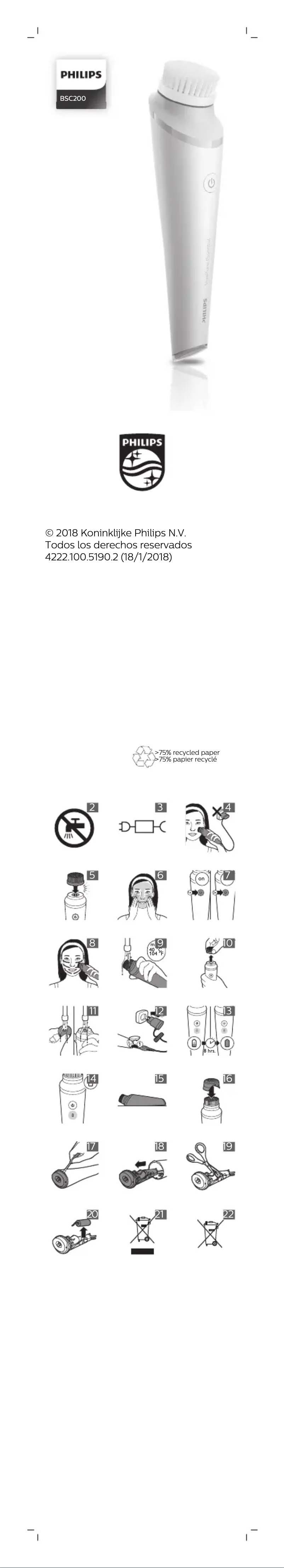 First page image of the manual for VisaPure Essential BSC200