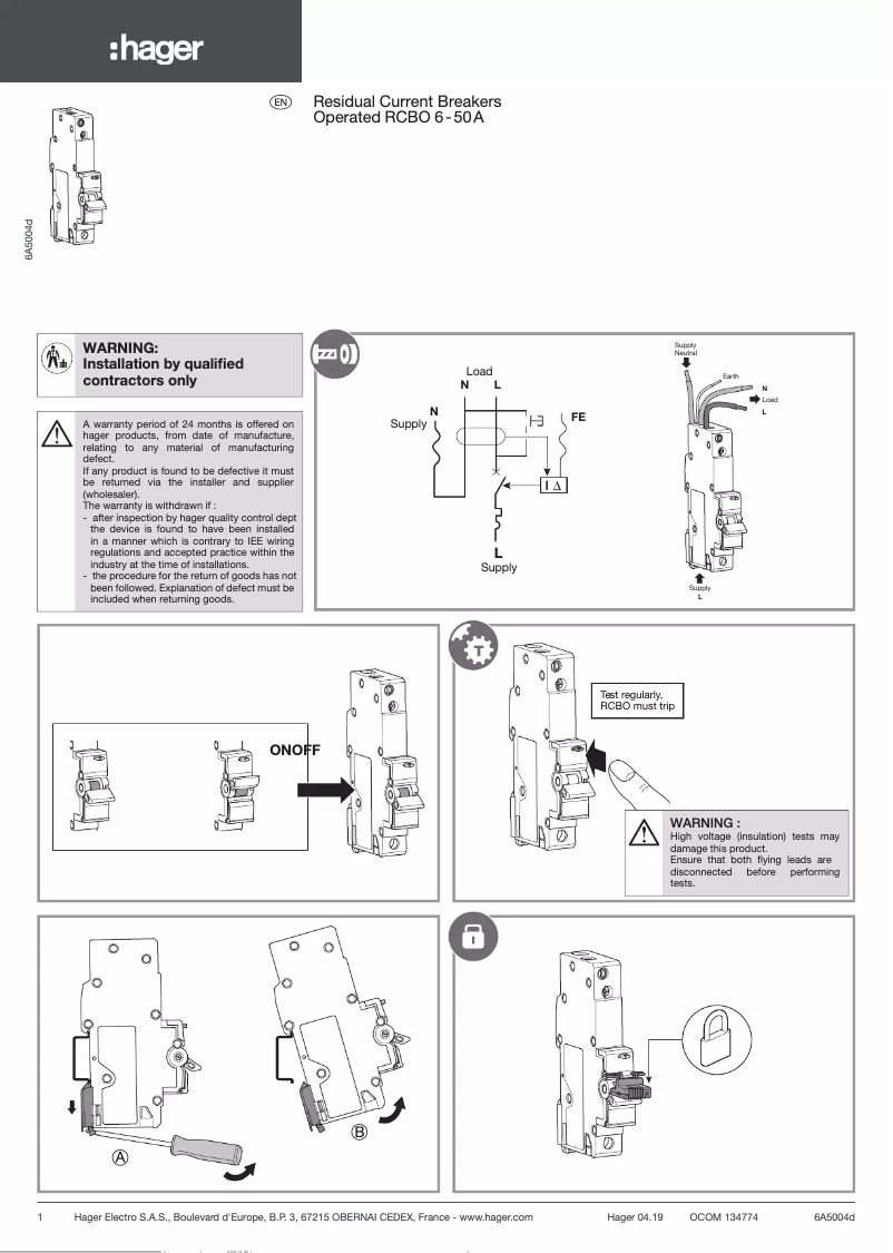 First page image of the manual for ADD220B