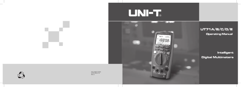 Image de la première page du manuel de l'appareil UT71E