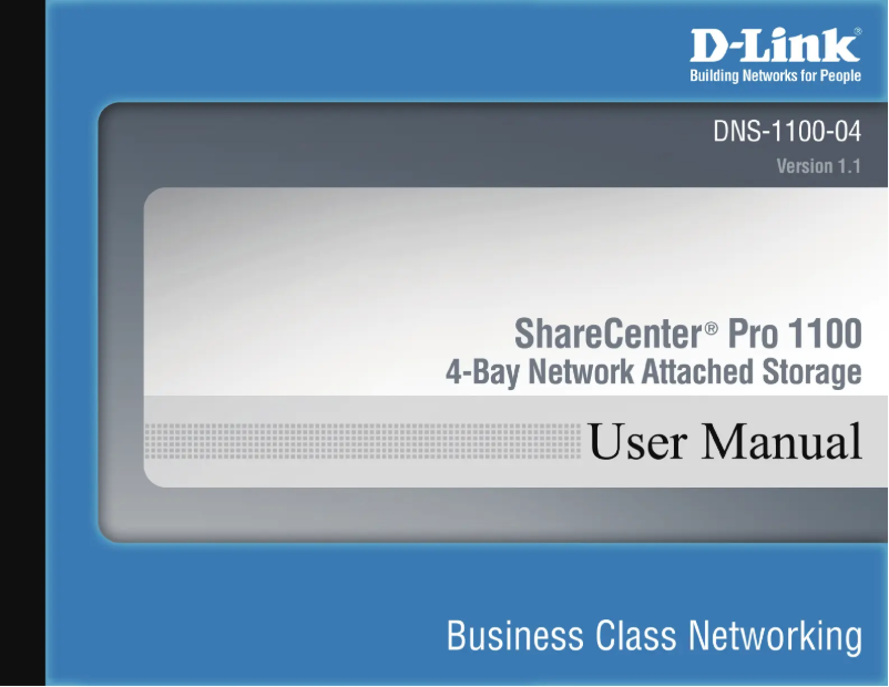 Page 1 of the manual User Manual D-Link DNS-1100-04