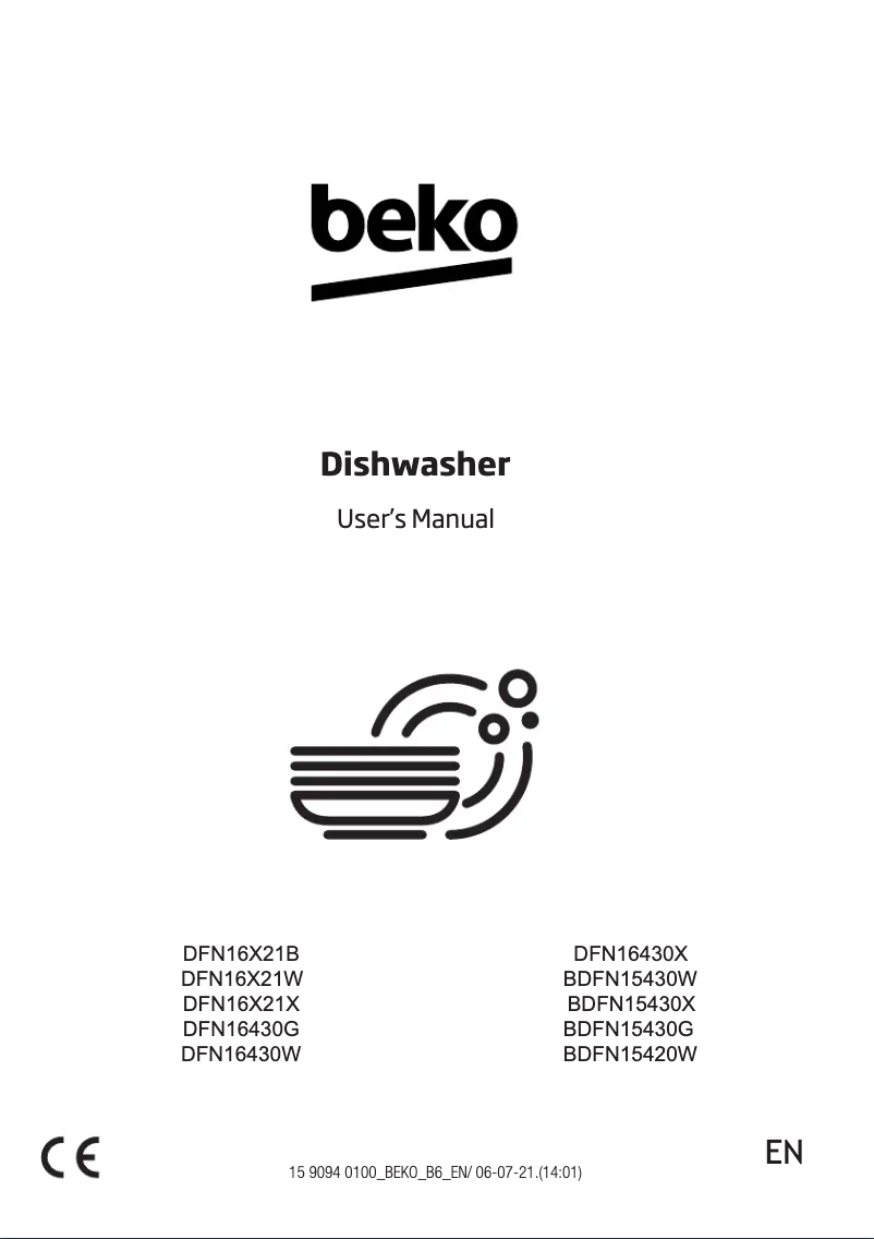 Page 1 of the manual Instruction Manual Beko BDFN15420W
