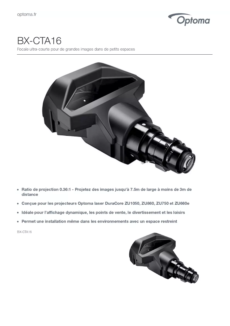 First page image of the manual for BX-CTA16