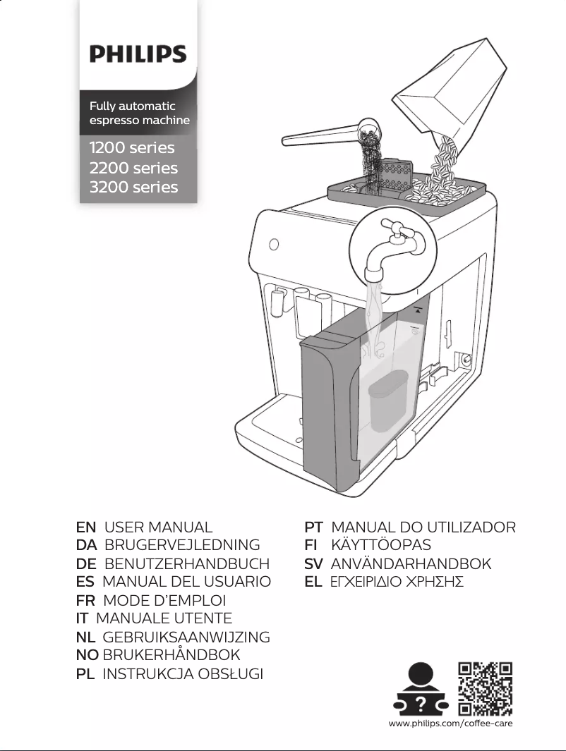 Page 1 of the manual User Manual Philips 2200 Series EP2223