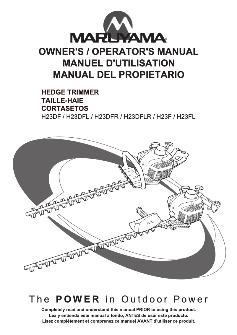 First page image of the manual for H23DFR