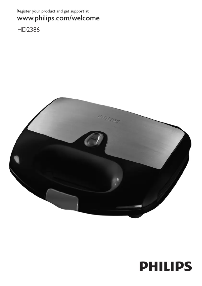 First page image of the manual for HD2386