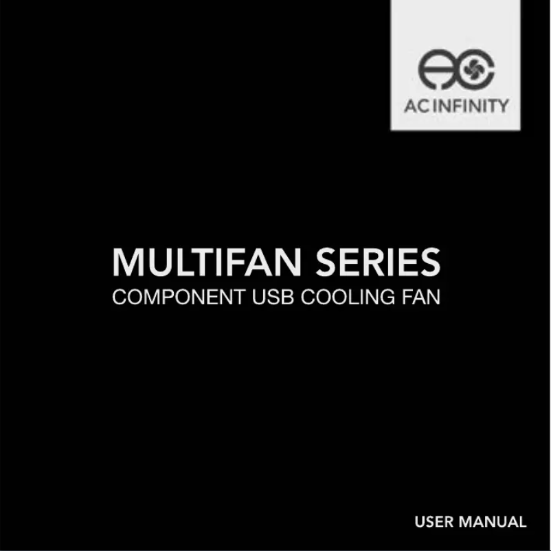 Page 1 of the manual User Manual AC Infinity Multifan S7 Dual USB Mini