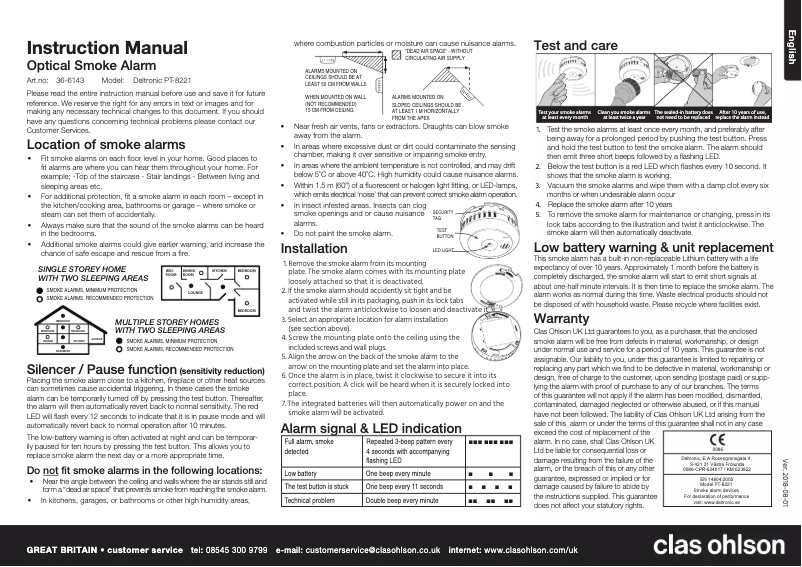 Page 1 of the manual User Manual Deltronic PT-8221