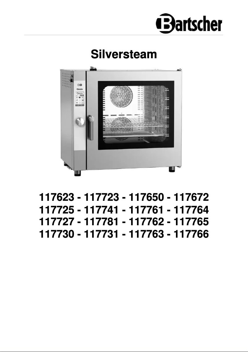 Page 1 of the manual User Manual Bartscher 117763