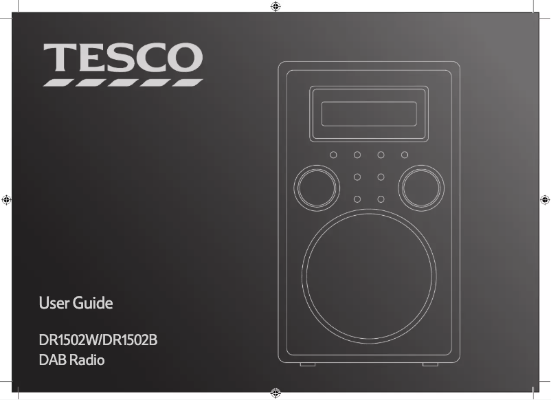 Page 1 of the manual User Manual Tesco DR1502B