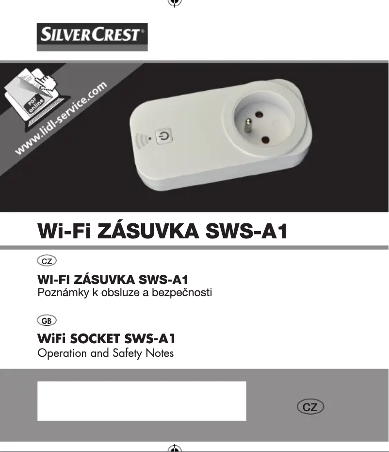 First page image of the manual for SWS-A1
