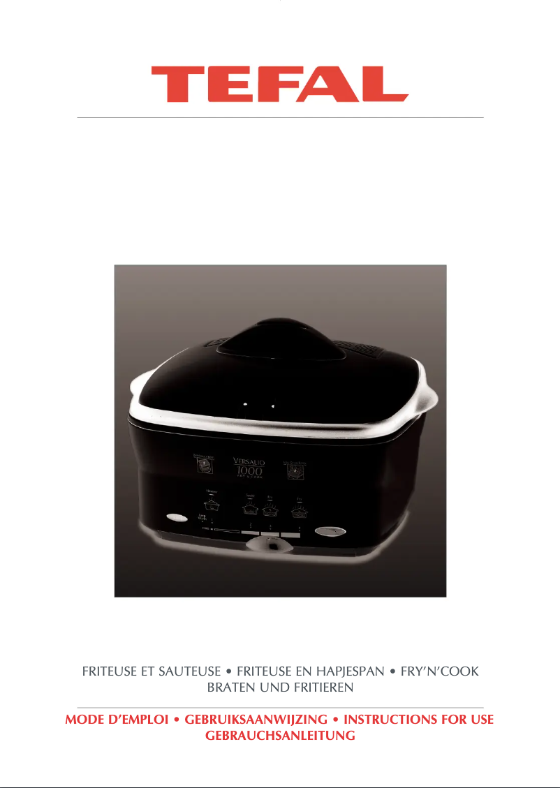 Page 1 of the manual User Manual Tefal 6151 Versalio
