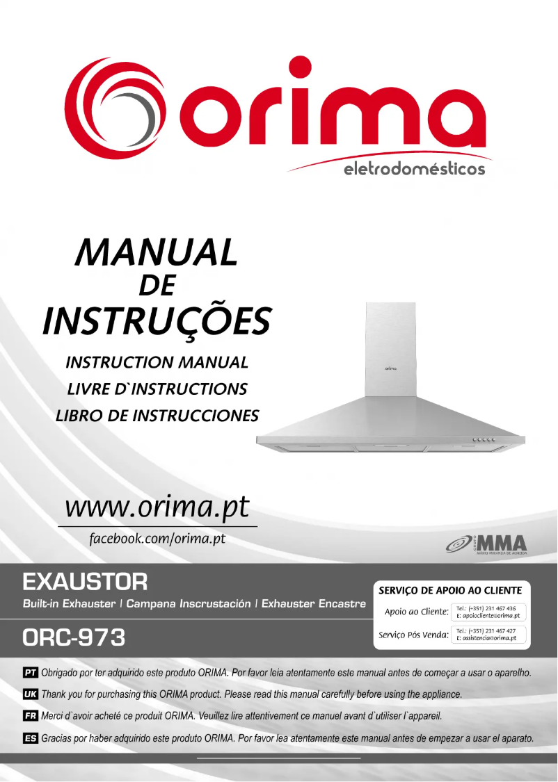 Image de la première page du manuel de l'appareil ORC-973