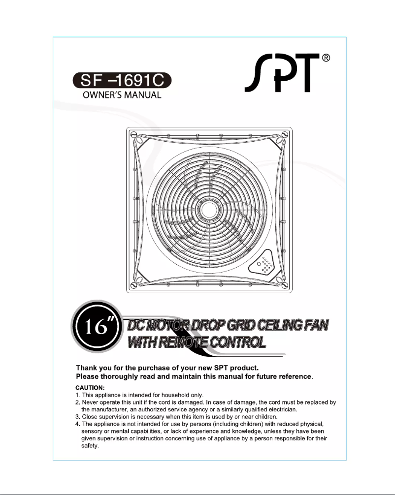 First page image of the manual for SF-1691C