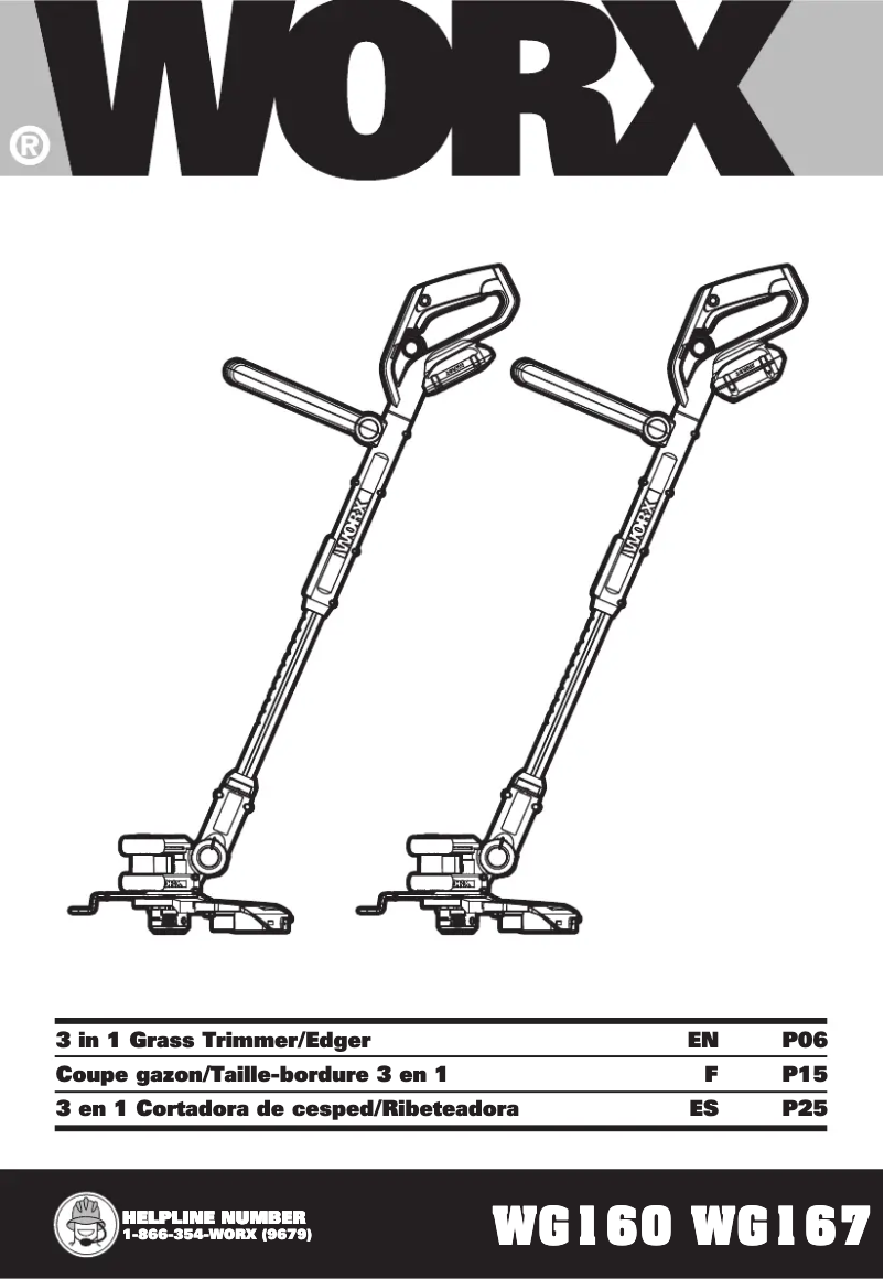 Page 1 of the manual User Manual Worx WG167