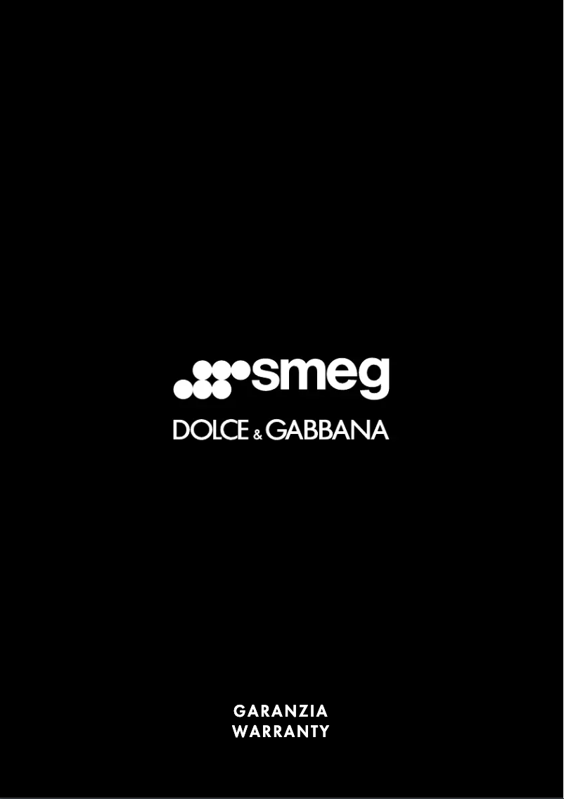 Page 1 of the manual Warranty Information Smeg KLF03