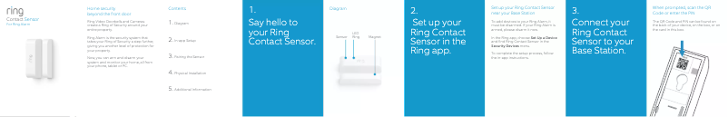 Page 1 of the manual User Manual Ring Alarm Glass Break Sensor