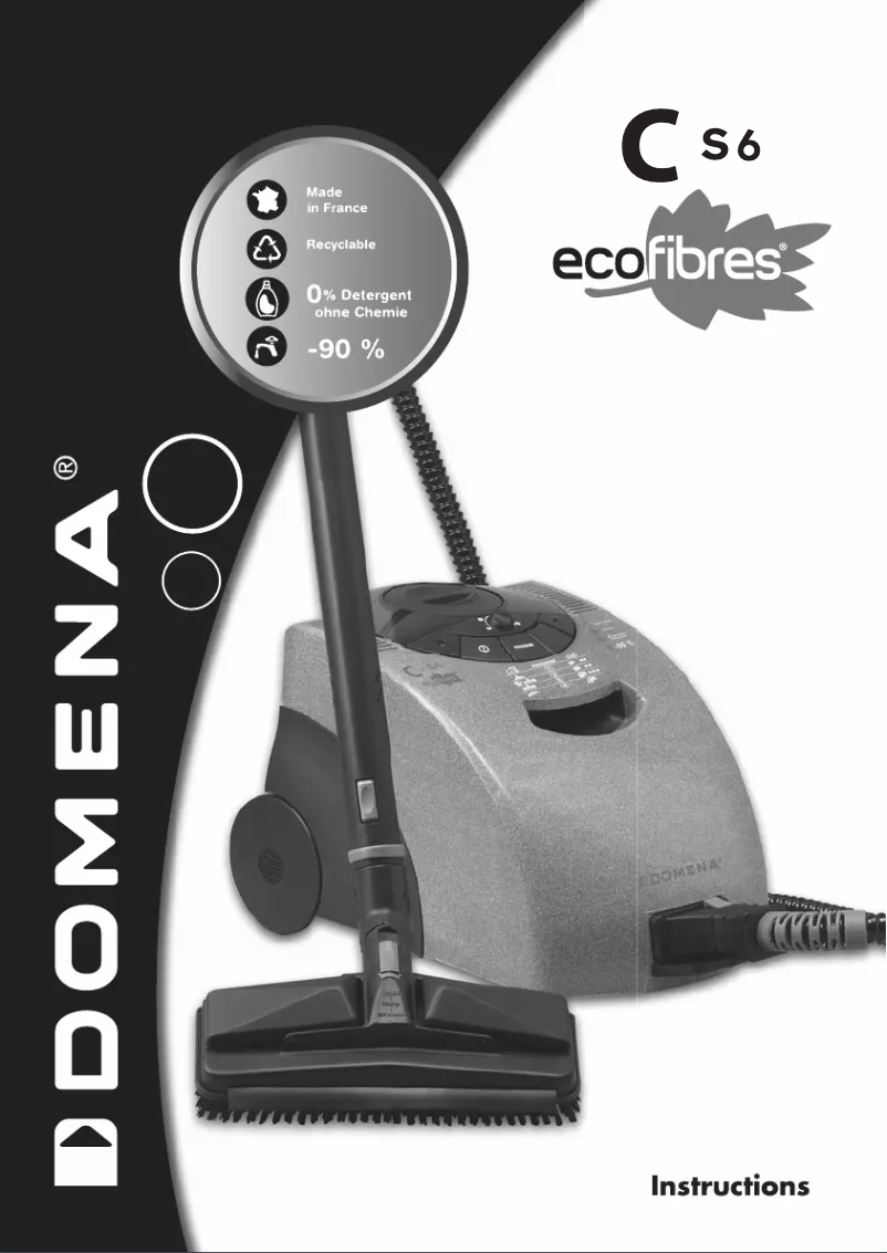 Page 1 of the manual User Manual Domena CS 6 ecofibres