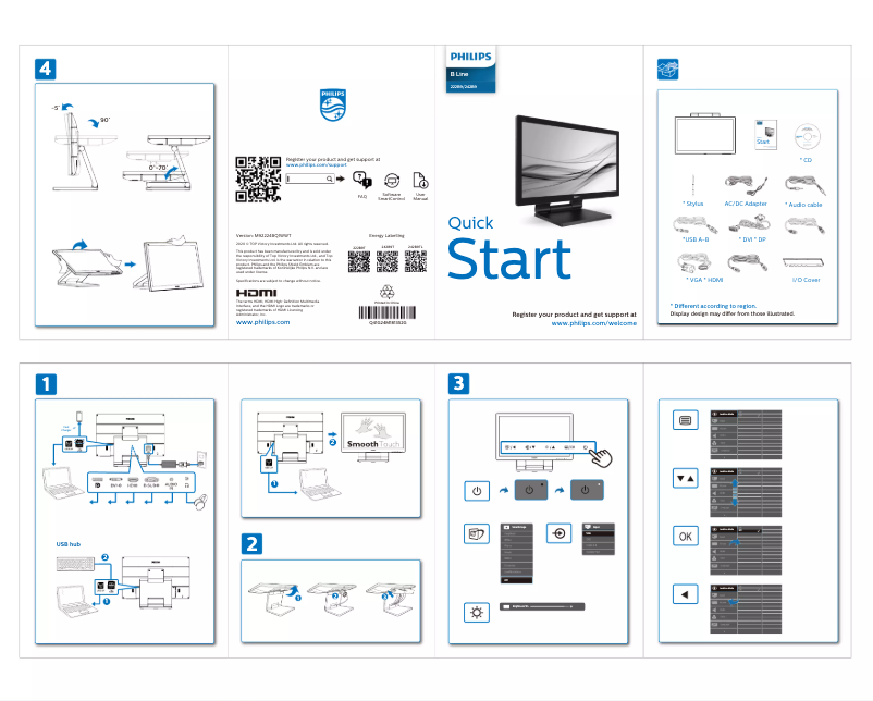 First page image of the manual for 222B9T