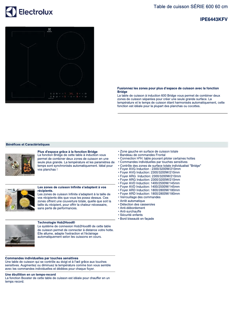 First page image of the manual for IPE6443KFV