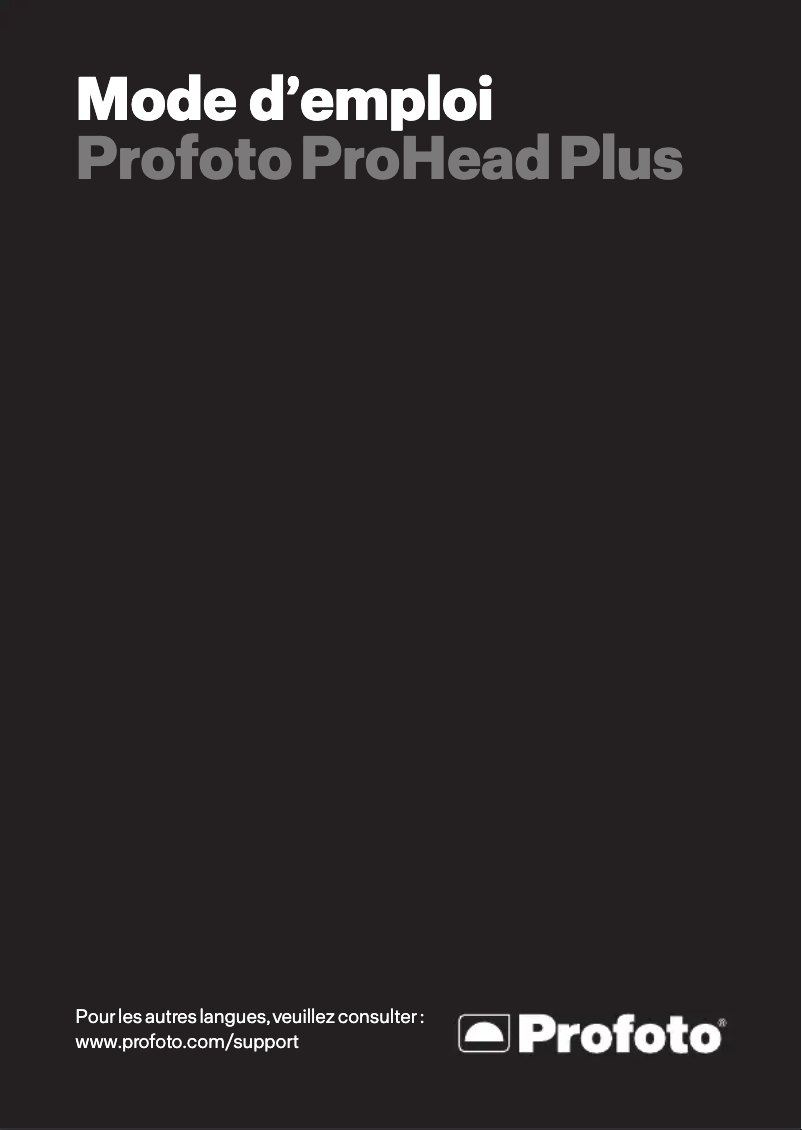 First page image of the manual for ProHead Plus