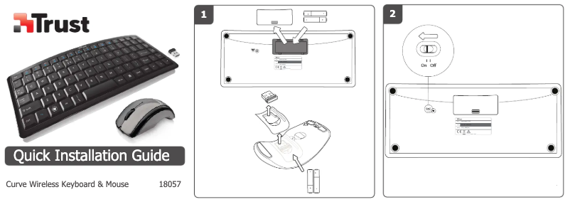 Page 1 of the manual User Manual Trust 18057 Curve Wireless