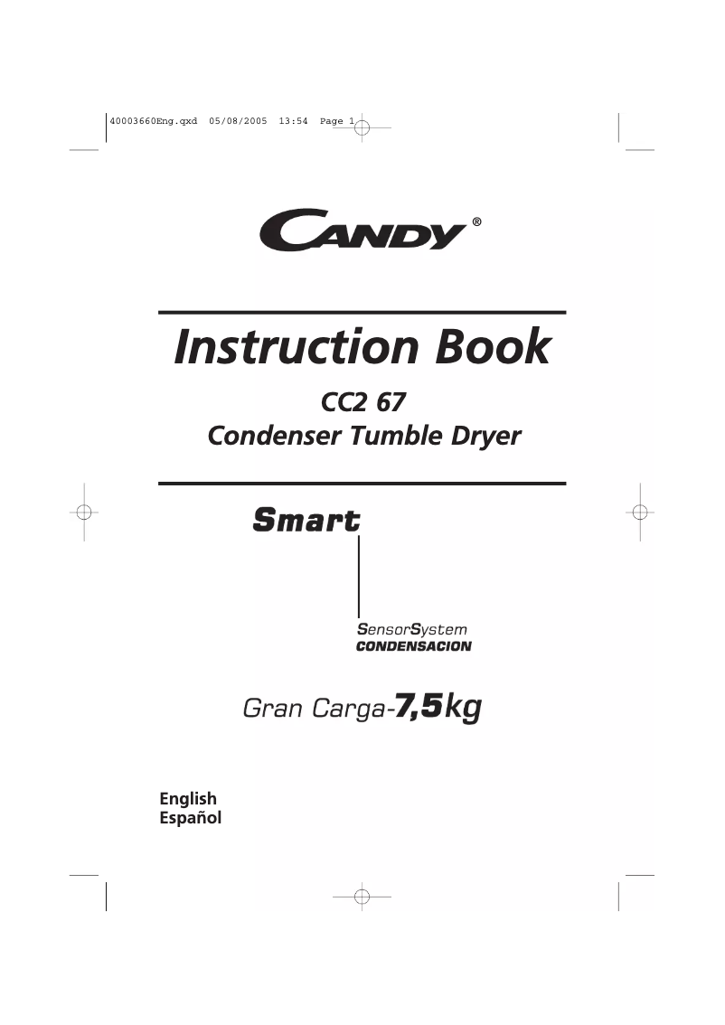 First page image of the manual for CC2 67-37