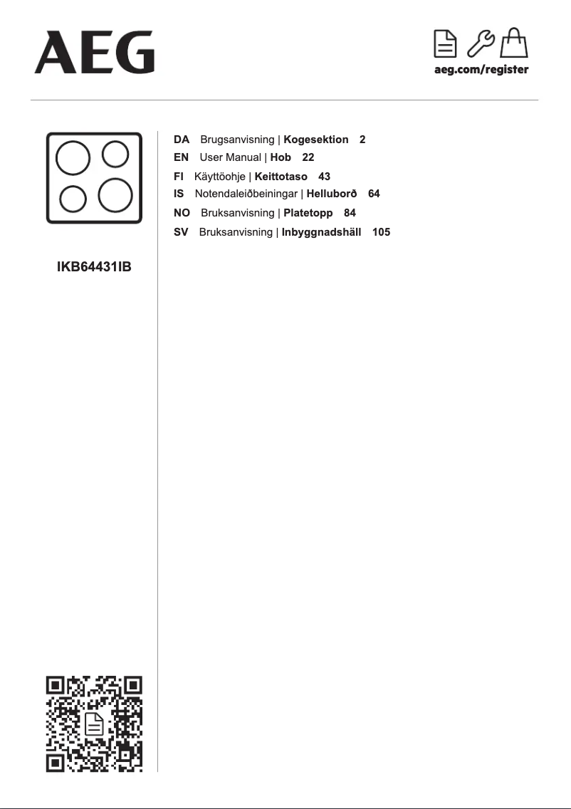 First page image of the manual for IKB64431IB