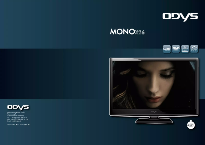 First page image of the manual for Mono X26