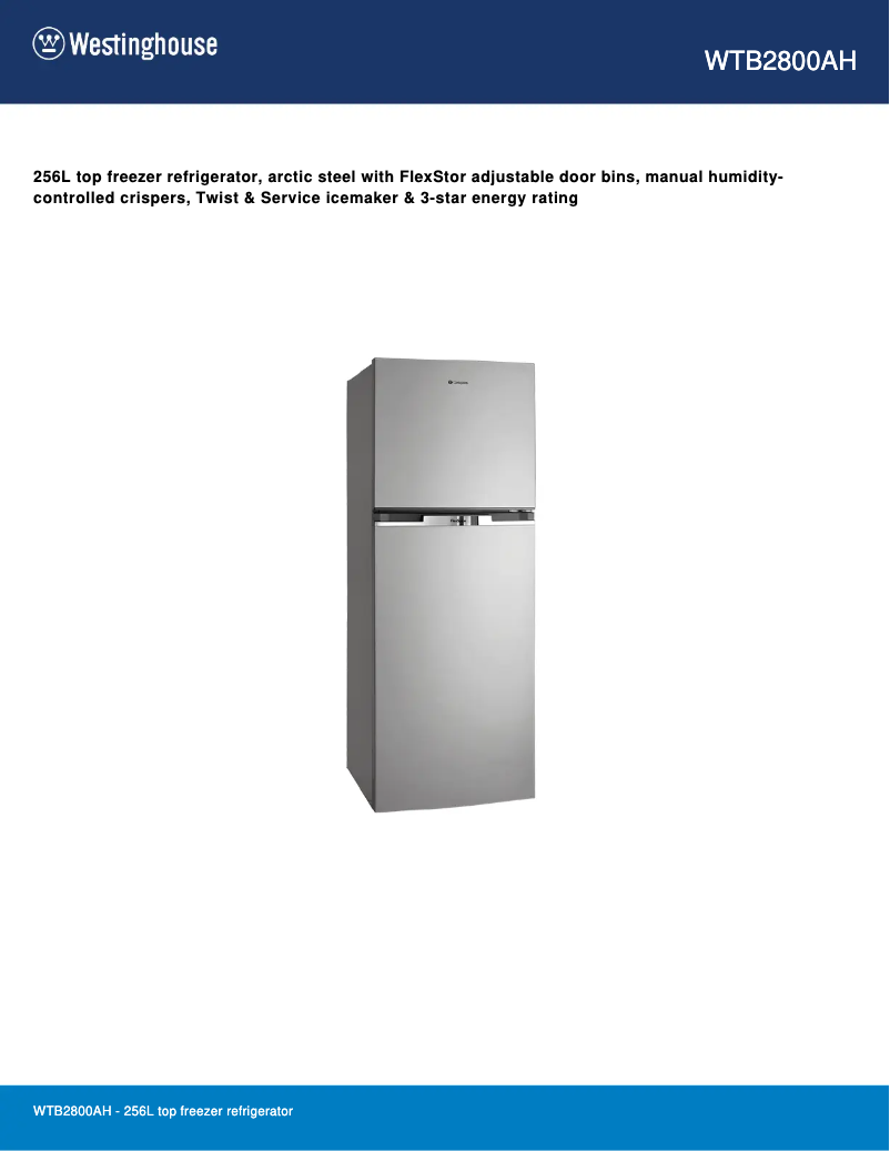 First page image of the manual for WTB2800AH