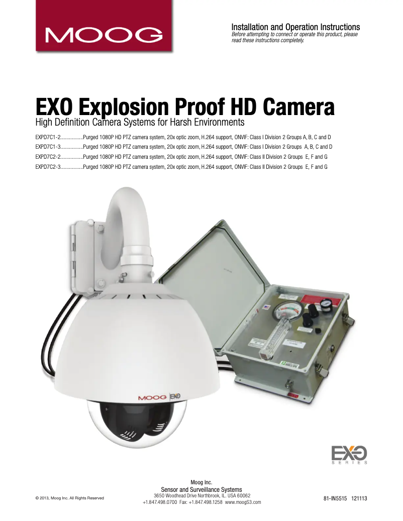 First page image of the manual for EXPD7C1-2