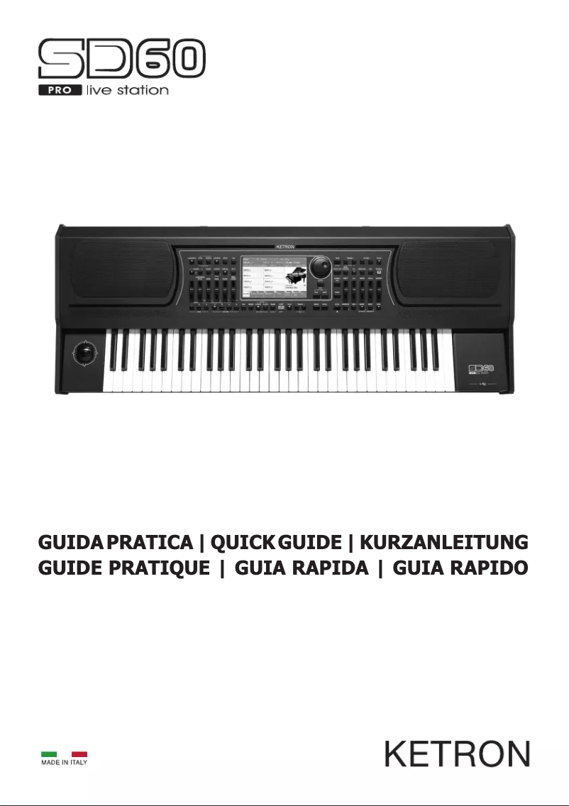 Page 1 of the manual User Manual Ketron SD60