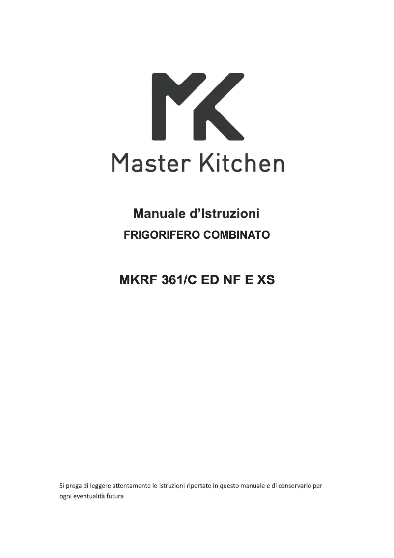 First page image of the manual for MKRF 361C ED NF E XS