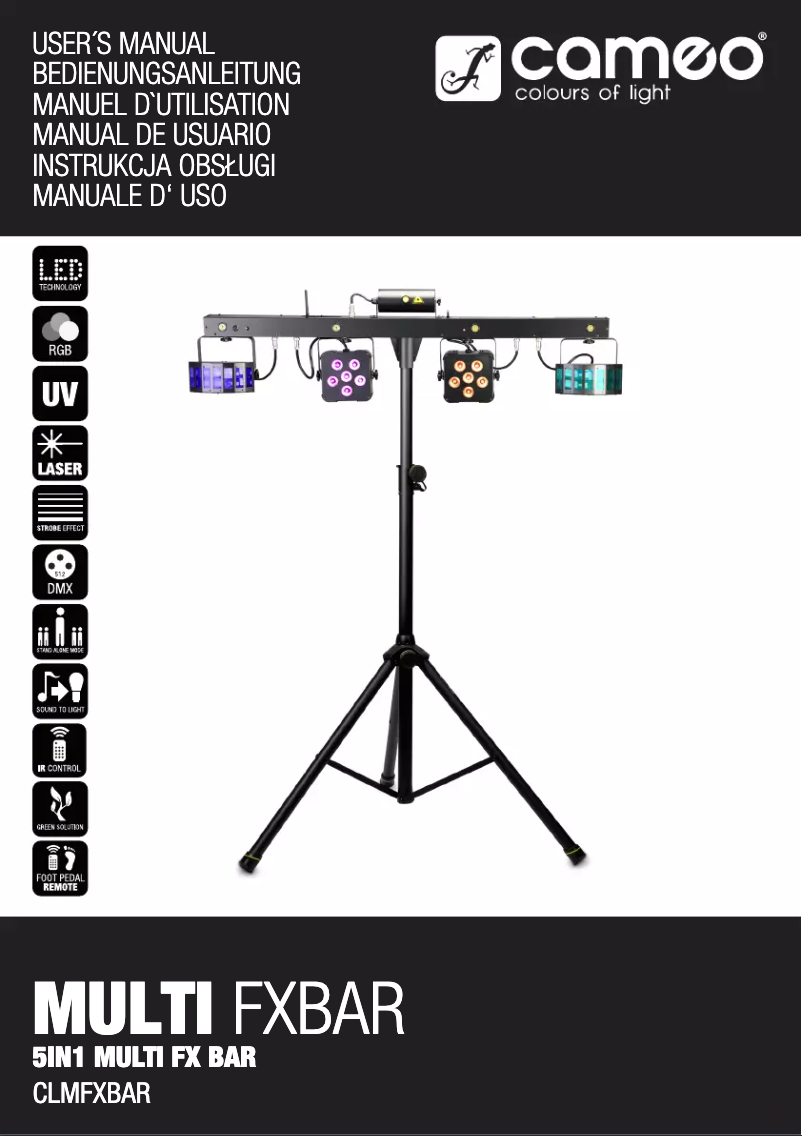 First page image of the manual for Multi FX BAR