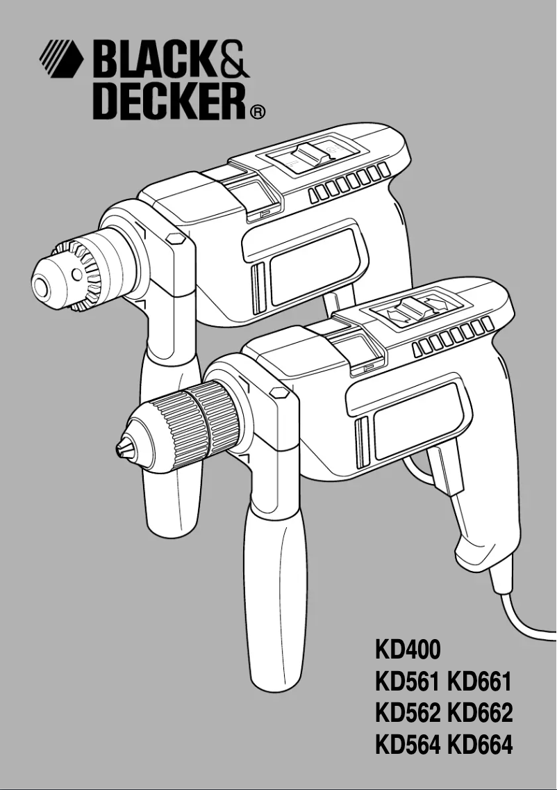First page image of the manual for KD564