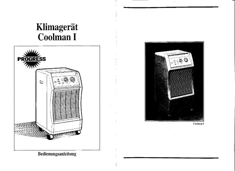 First page image of the manual for Coolman