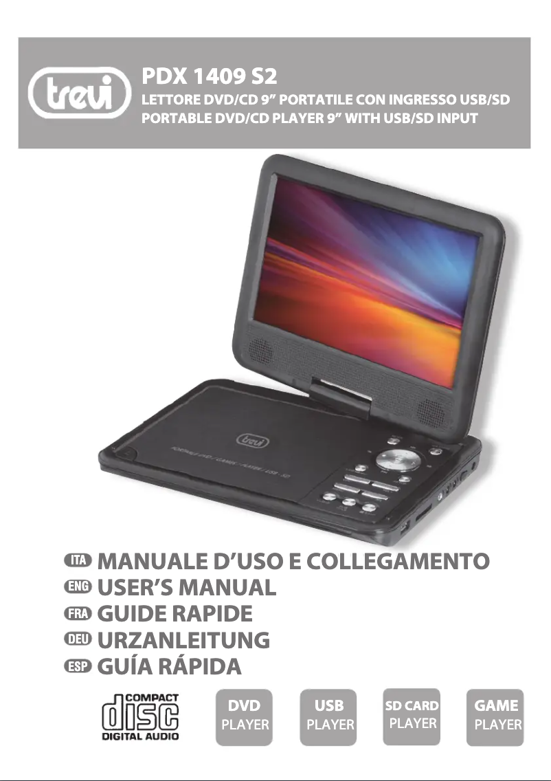 Page 1 of the manual User Manual Trevi PDX 1409 S2