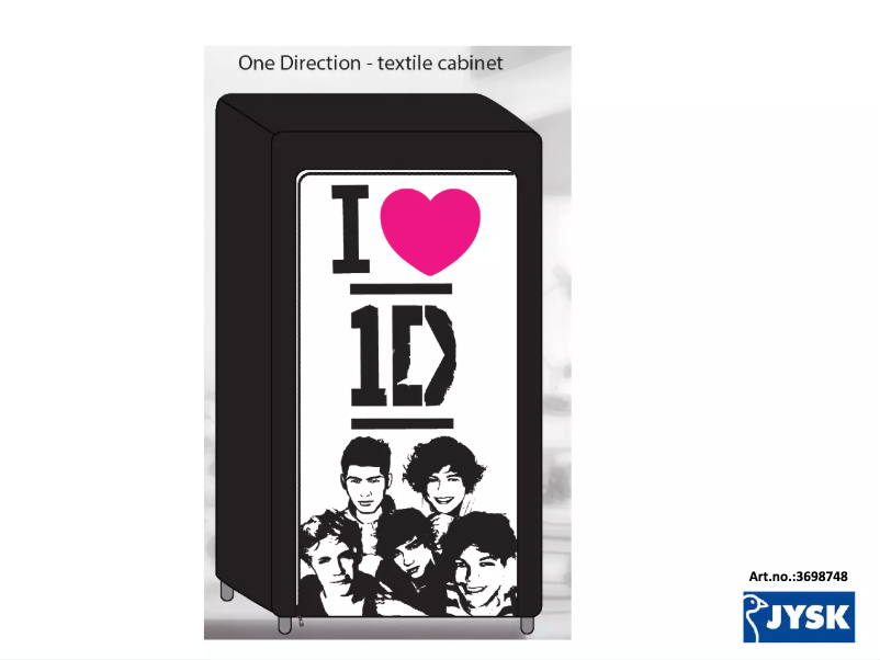 First page image of the manual for One Direction (70x165x46)