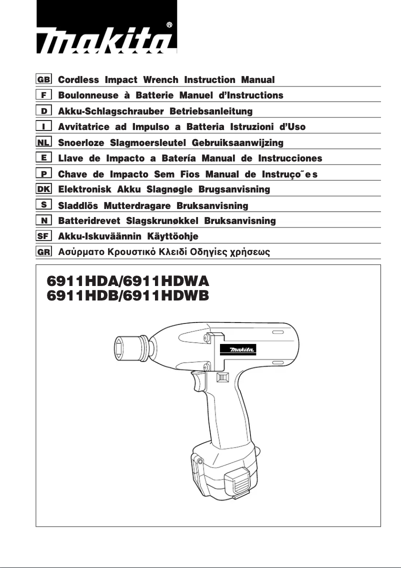 Page 1 of the manual User Manual Makita 6911HDA
