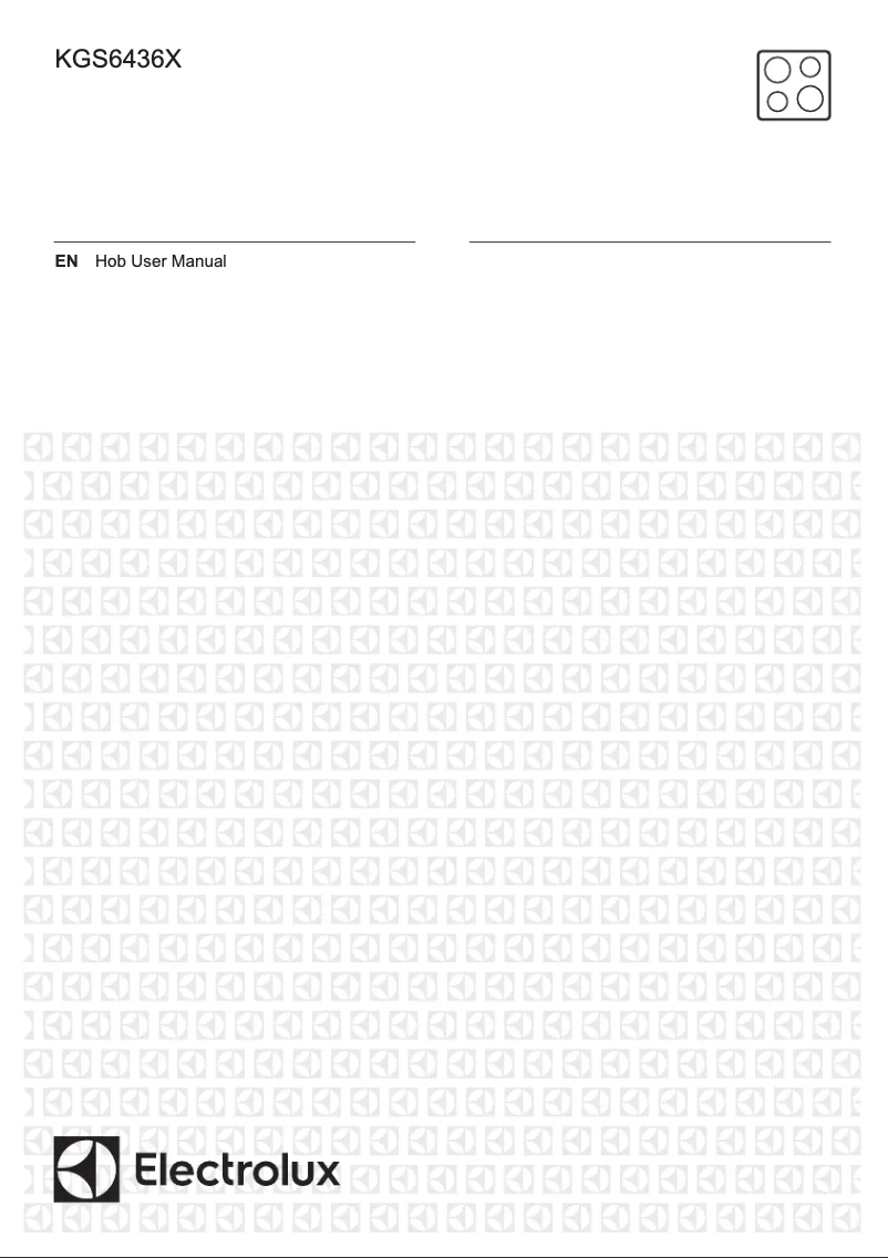 Page 1 of the manual User Manual Electrolux KGS6436X