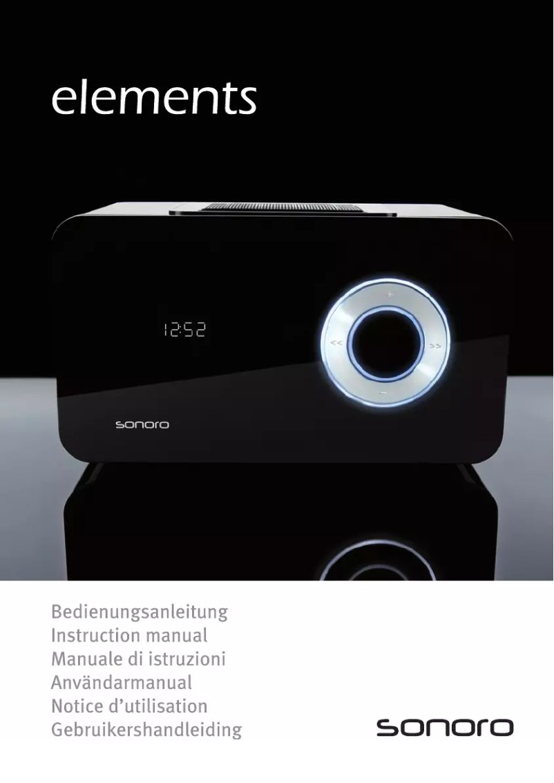 First page image of the manual for Elements