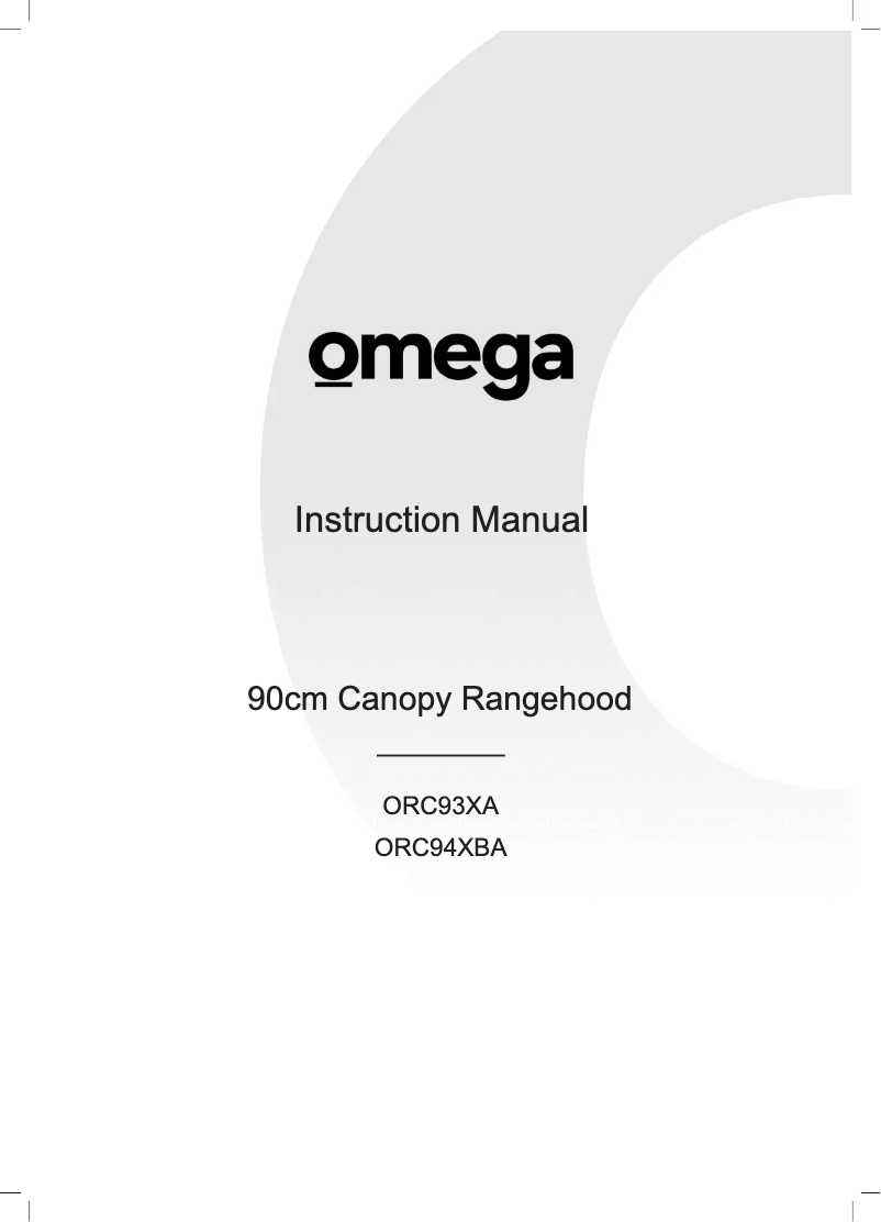 First page image of the manual for ORC94XBA