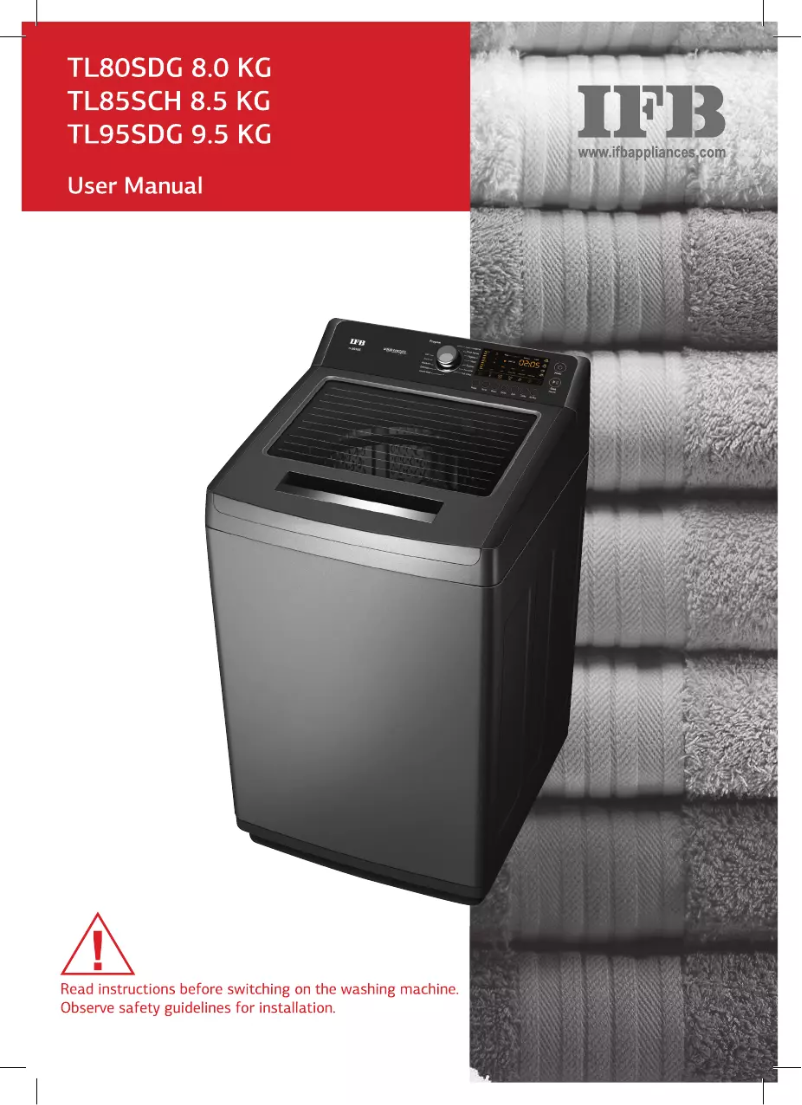 Page 1 of the manual User Manual IFB TL80SDG