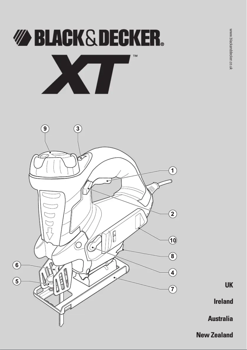 First page image of the manual for XTS10EK