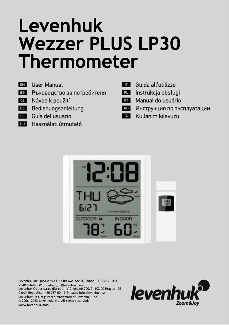 First page image of the manual for Wezzer Plus LP30