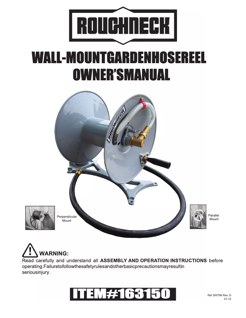 Page 1 of the manual User Manual Roughneck 163150